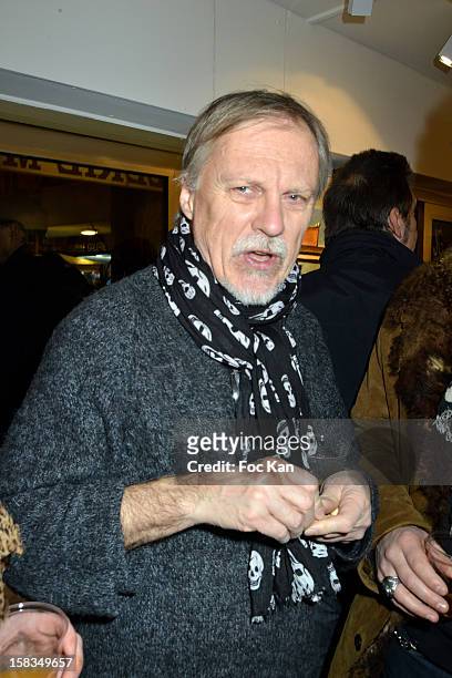 Cartoonist Franck Margerin attends the 'Amerique: Instantanes' - Laurent Hubert Painting Exhibition Preview at Galerie Myriane on December 13, 2012...
