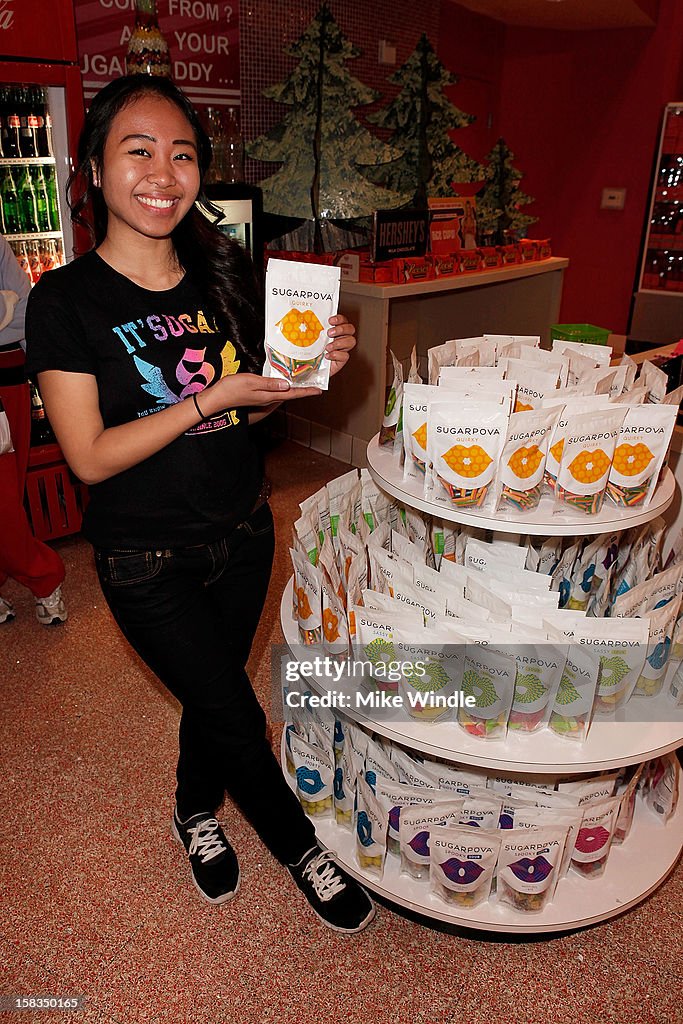 Maria Sharapova Launches Her Sugarpova Candy Collection On The West Coast At IT'SUGAR At Universal CityWalk In LA