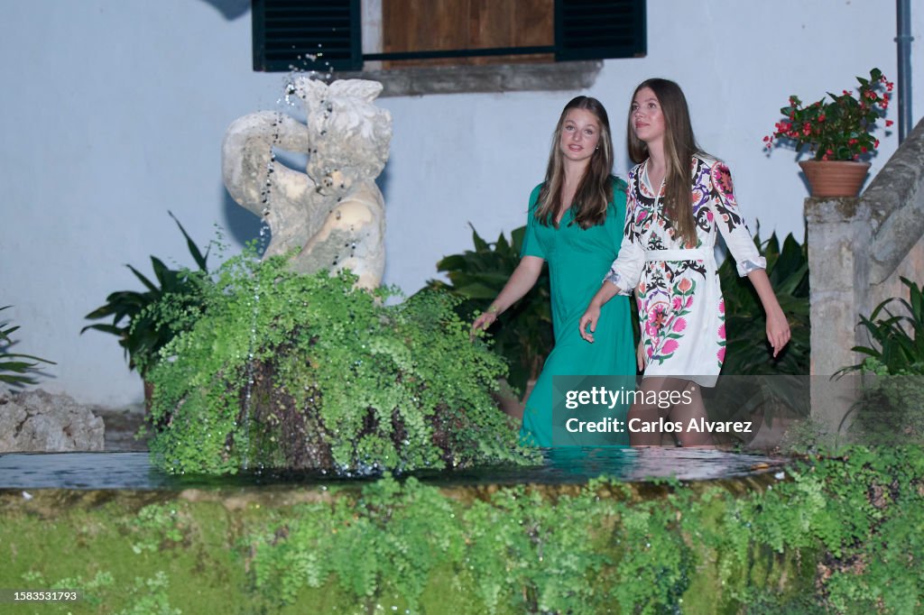 Spanish Royals Visit The Alfabia Gardens In Soller