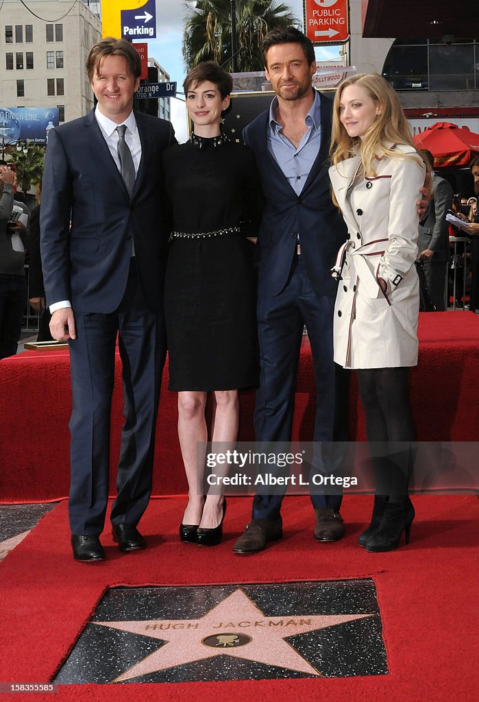 Hugh Jackman Honored On The Hollywood Walk Of Fame