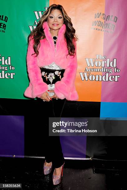 La Toya Jackson attends the 'World Of Wonder' book release party at Universal Studios Backlot on December 13, 2012 in Universal City, California.