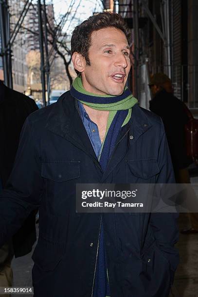 Actor Mark Feuerstein enters the "Wendy Williams Show" at the Chelsea Studioson December 13, 2012 in New York City.