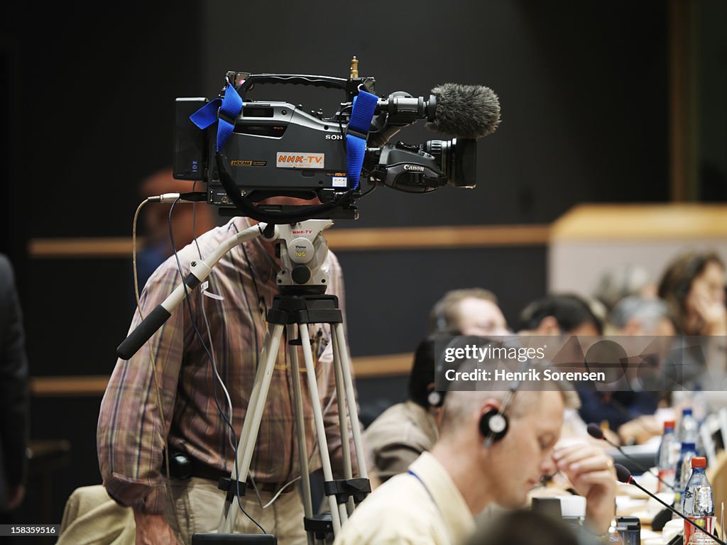 Camera man at the European council, EEC