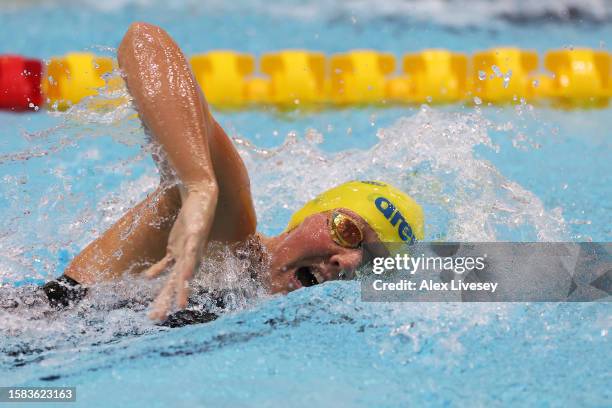 Pernilla Lindberg of Team Sweden competes in the Women's 200m Freestyle S14 Final during day one of the Para Swimming World Championships Manchester...