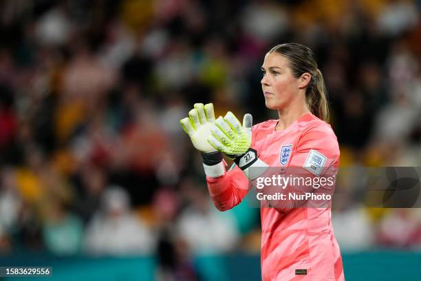 Mary Alexandra Earps of England and Manchester United during the FIFA Women's World Cup Australia &amp; New Zealand 2023 Round of 16 match between...