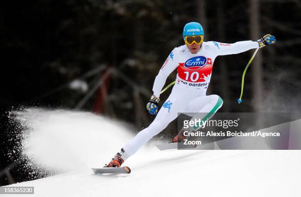 Christof Innerhofer of Italy during the Audi FIS Alpine Ski World Cup Men's SuperG on December 14, 2012 in Val Gardena, Italy.