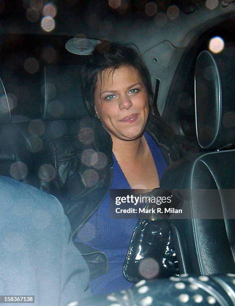 Jade Goody is seen on November 11, 2007 in London, England.