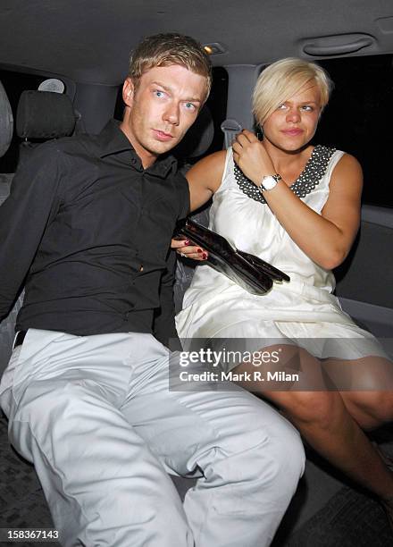 Jade Goody is seen on September 9, 2007 in London, England.