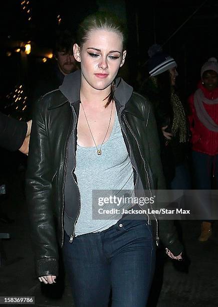 Actress Kristen Stewart as seen on December 13, 2012 in New York City.