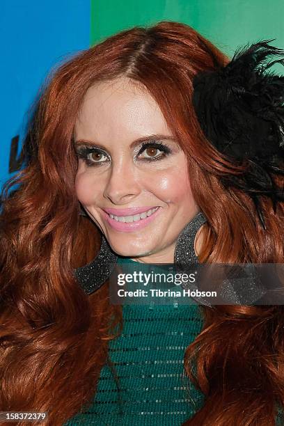 Phoebe Price attends the 'World Of Wonder' book release party at Universal Studios Backlot on December 13, 2012 in Universal City, California.