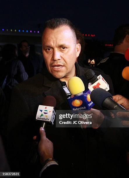 Pedro Rivera JR confirms to the press that remains found in northern Mexico are of his sister singer Jenni Rivera, who died in a plane crash aged 43...