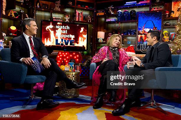 Pictured : Andy Cohen, Elsa Patton, Mark Consuelos -- Photo by: Charles Sykes/Bravo/NBCU Photo Bank via Getty Images