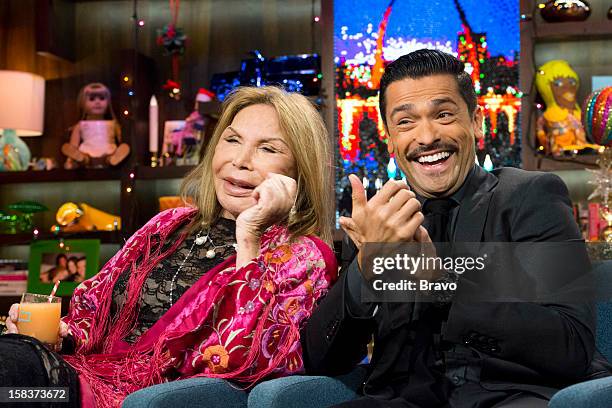 Pictured : Elsa Patton and Mark Consuelos -- Photo by: Charles Sykes/Bravo/NBCU Photo Bank via Getty Images