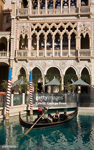 The Venetian Hotel & Casino is decorated for its ''Winter in Venice'' promotion on November 18, 2012 in Las Vegas, Nevada. Tourism in America's ''Sin...
