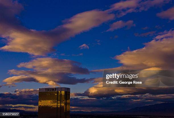 The Trump International Tower November 18, 2012 in Las Vegas, Nevada. Tourism in America's ''Sin City'' is slowly making a comeback from the Great...