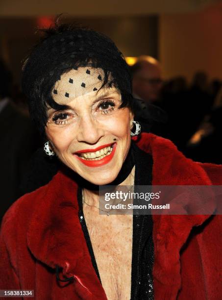 Actress Liliane Montevesshi attends the Same Sky Holiday Benefit Reception at Ana Tzarev Gallery on December 14, 2012 in New York City.