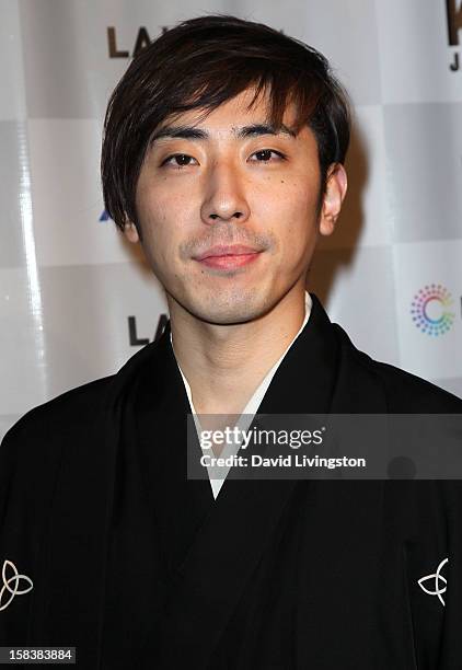 Comedian Sanshiro Katsura attends the LA EigaFest Opening Night Gala at the Egyptian Theatre on December 14, 2012 in Hollywood, California.