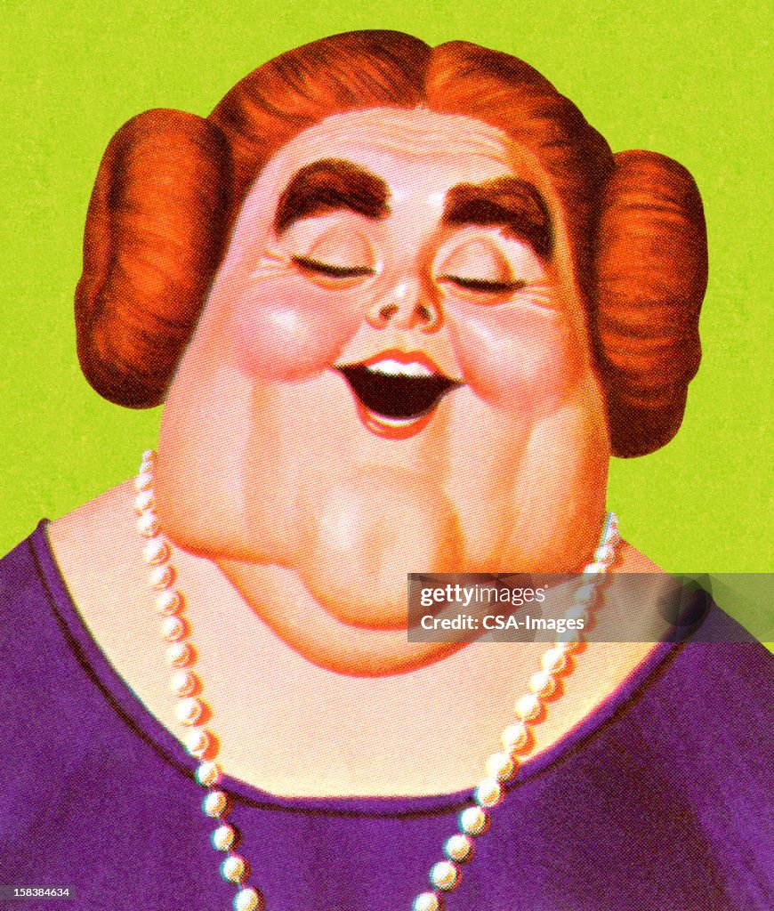 Retrato de mujer con sobrepeso