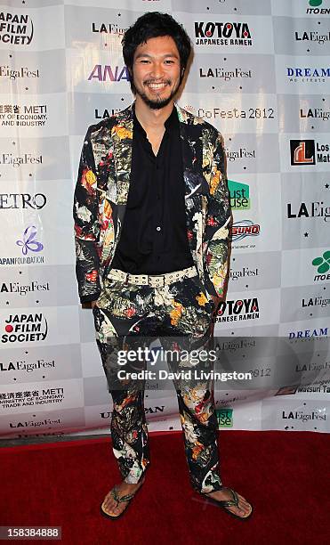 Actor Munetaka Aoki attends the LA EigaFest Opening Night Gala at the Egyptian Theatre on December 14, 2012 in Hollywood, California.