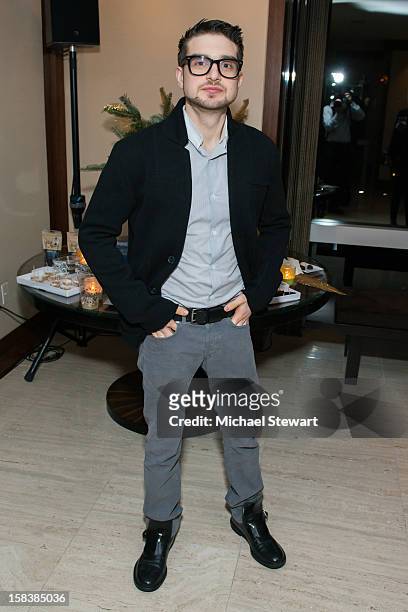 Alexander Soros attends Lonneke Engel And Valentina Zelyaeva Organice Your Life Annual Holiday Party at Time Warner Building on December 14, 2012 in...