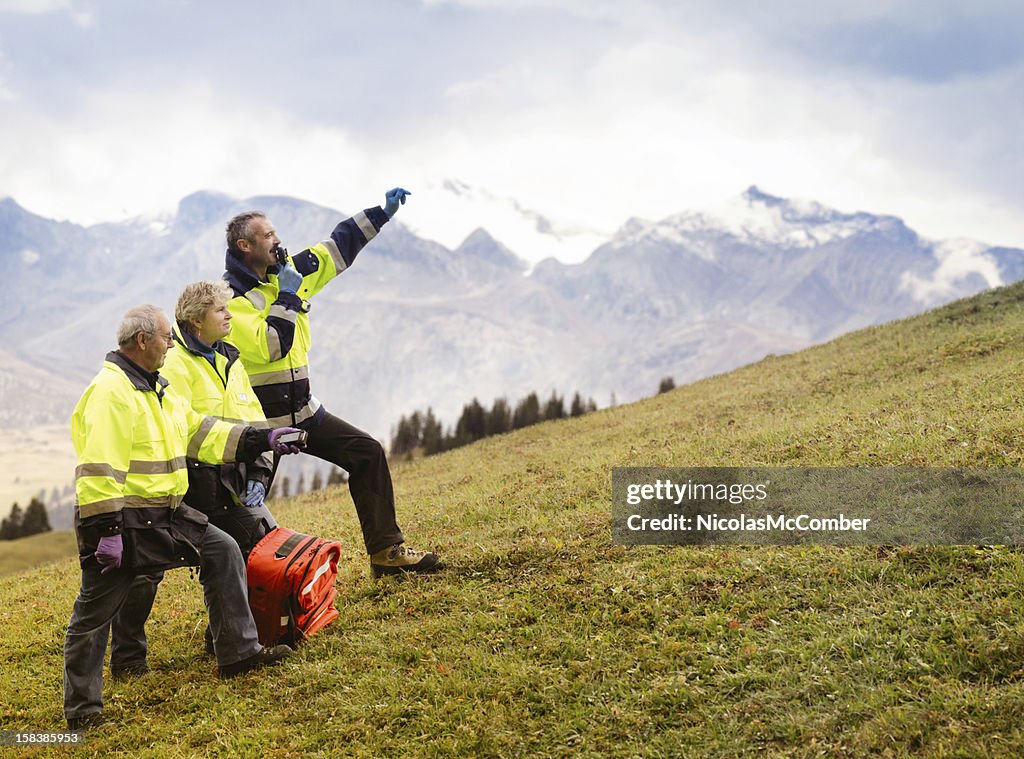 Switzerland Mountain Rescue Team Signaling