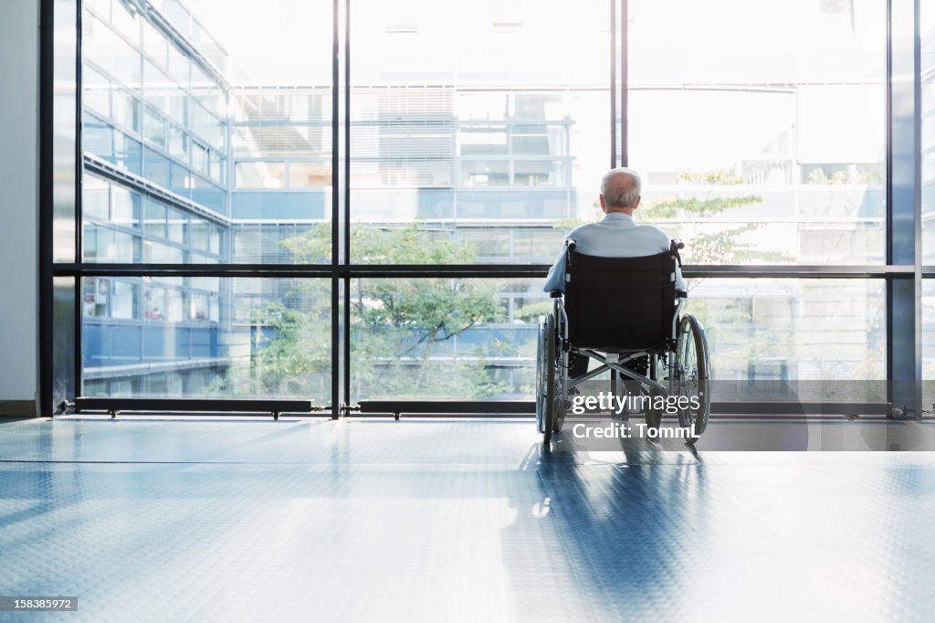 Senior Man in Wheelchair