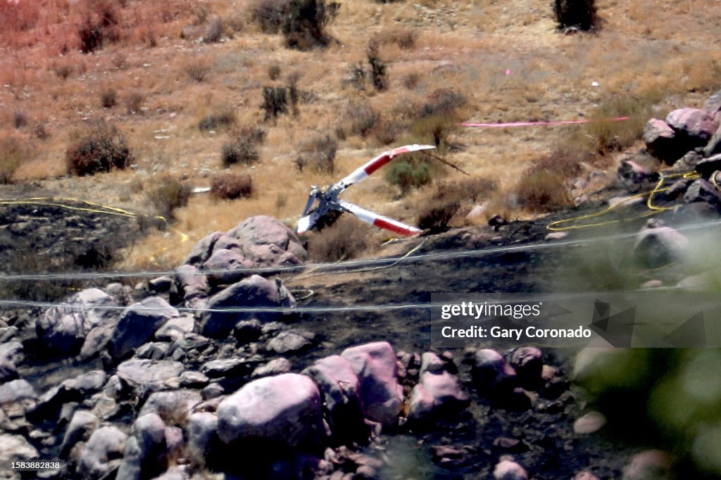 Two firefighting helicopters collided in mid-air near Pipeline Road and Apache Trail