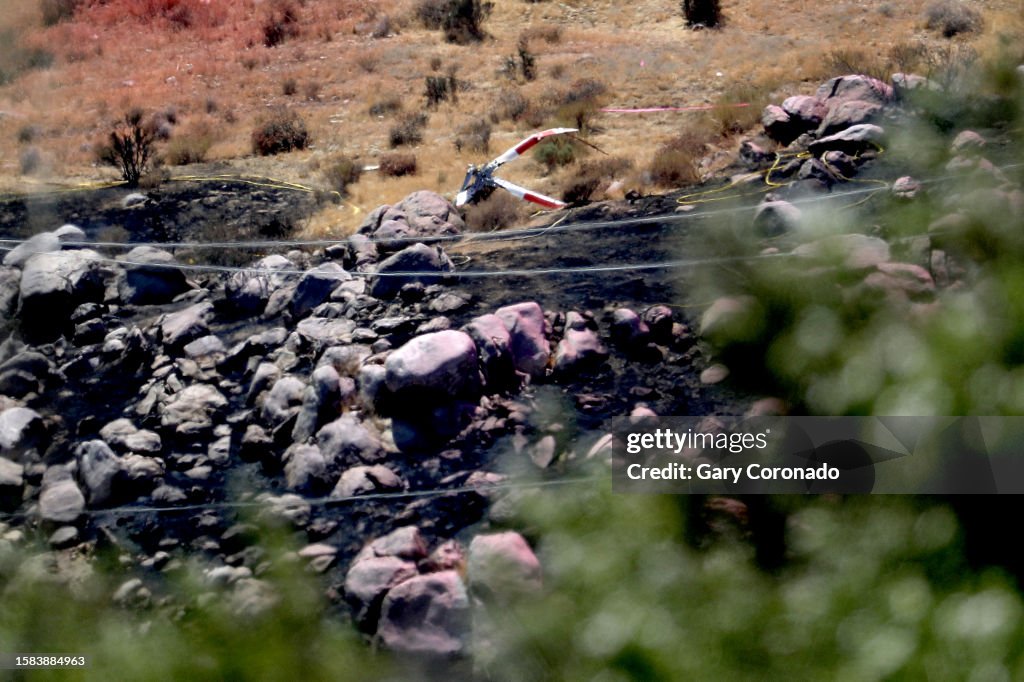 Two firefighting helicopters collided in mid-air near Pipeline Road and Apache Trail
