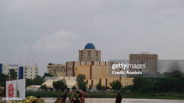 View of the streets after the coup as people continue their daily lives in Niamey, Niger on August 7, 2023. In Niger, President Mohamed Bazum was...