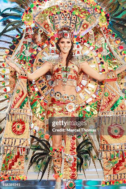 Miss Mexico Karina Gonzalez displays her national costume at the 2012 Miss Universe National Costume event at Planet Hollywood Casino Resort on...