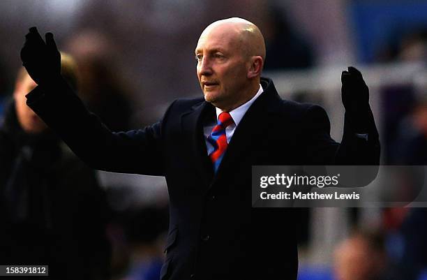 Ian Holloway, manager of Crystal Palace looks on during the npower Championship match between Birmingham City and Crystal Palace at St Andrews on...