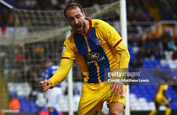 Glenn Murray of Crystal Palace celebrates his goal during the npower Championship match between Birmingham City and Crystal Palace at St Andrews on...