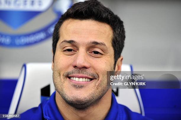 Queens Park Rangers' Brazilian goalkeeper Julio Cesar before their English Premier League football match against Fulham at Loftus Road in London,...