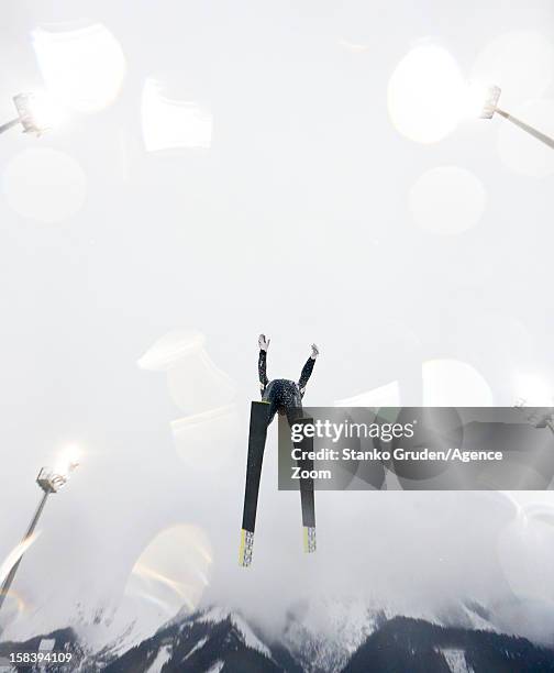 Mario Stecher of Austria competes during the FIS Nordic Combined World Cup HS98/10km December 15, 2012 in Ramsau, Austria.