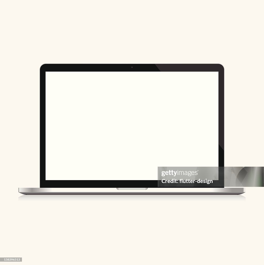 Blank Laptop Screen