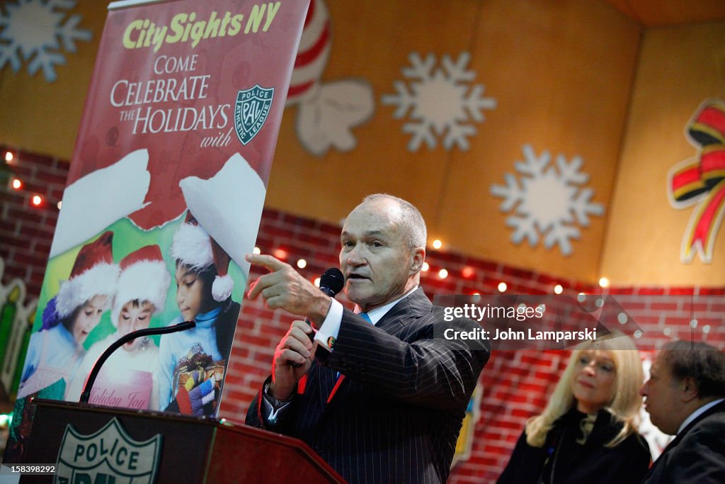 The Police Athletic League And CitySights NY Holiday Party And Toy Drive