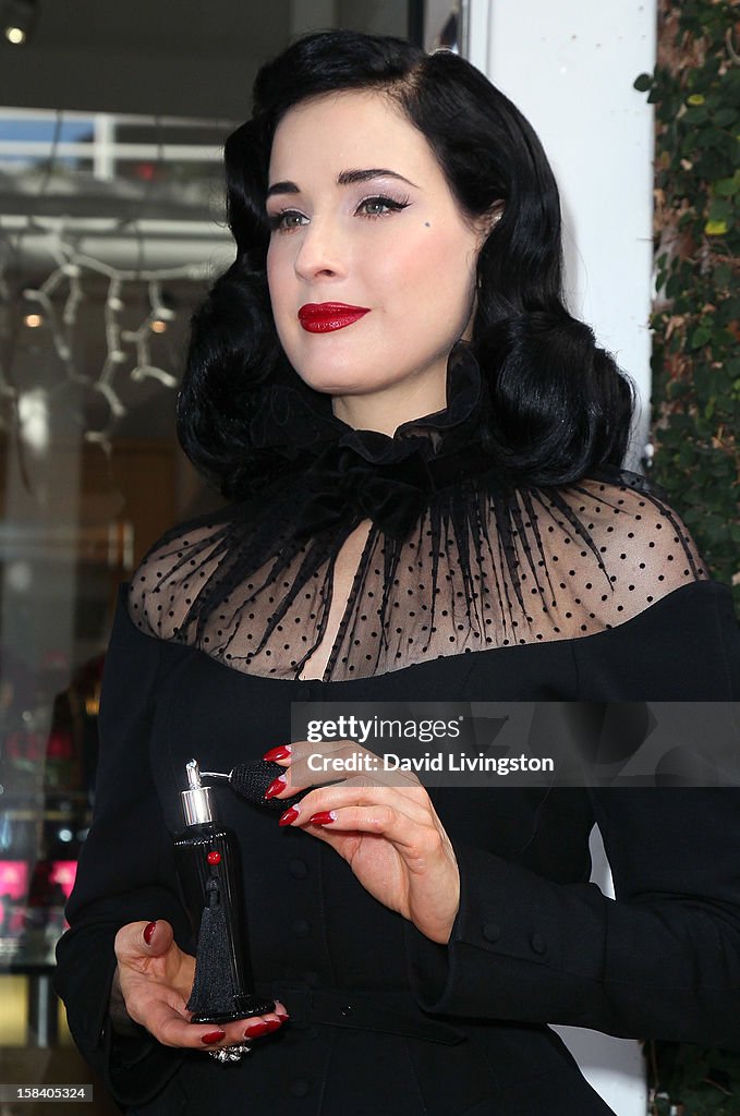 Dita Von Teese Burlesque dancer Dita Von Teese attends the U.S. launch of her... News