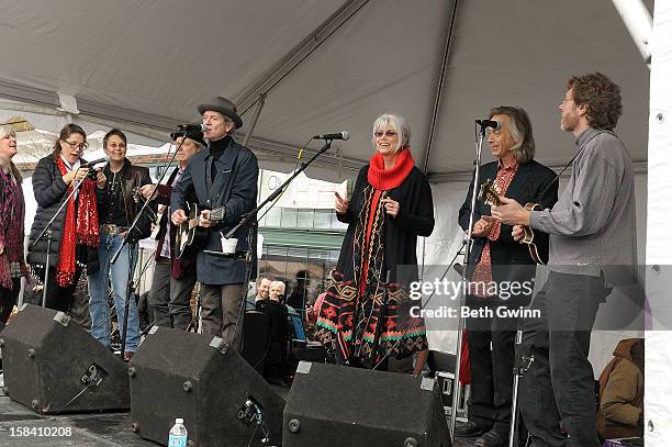 Kimmie Rhodes, Beth Nelson Chapman, Mary Gauthier Buddy Miller, Rodney Crowell, Emmy Lou Harris, Jim Lauderdale, and Sam Bush performs at attends the...