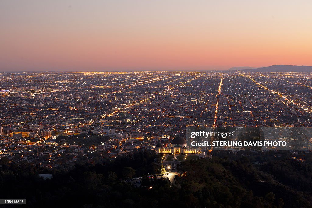 Griffith Park Observatory at twilight