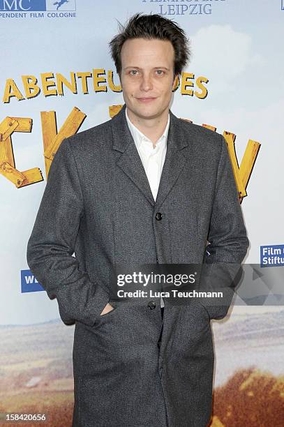 August Diehl attends 'Tom Sawyer & Huckleberry Finn' Germany Premiere at Kino in der KulturBrauerei on December 16, 2012 in Berlin, Germany.
