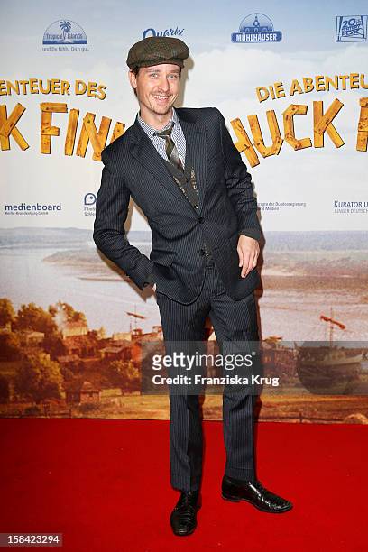 Tom Schilling attends 'Die Abenteuer des Huck Finn' Germany Premiere on December 16, 2012 in Berlin, Germany.