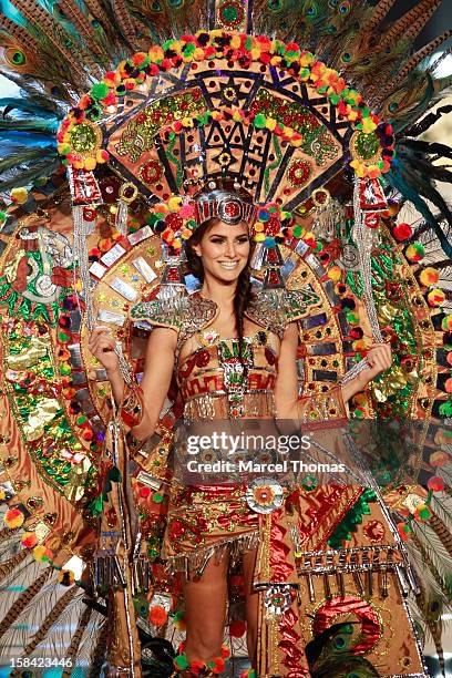 Miss Mexico Karina Gonzalez displays her national costume at the 2012 Miss Universe National Costume event at Planet Hollywood Casino Resort on...