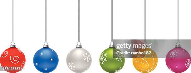 set of christmas balls - christmas decoration 幅插畫檔、美工圖案、卡通及圖標