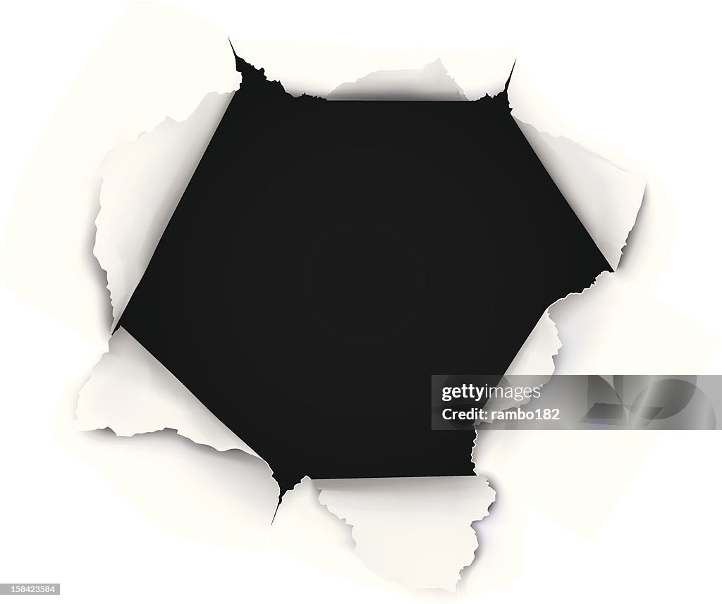 Breakthrough Paper Hole