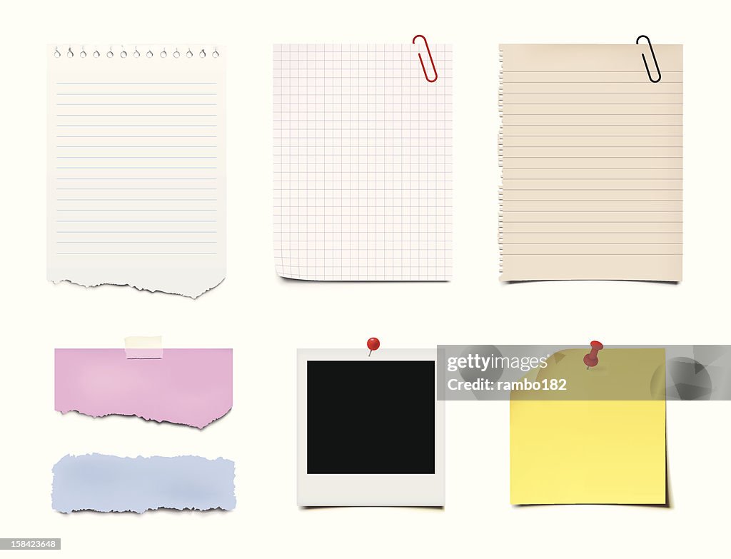 Notes, Post-it and Paper