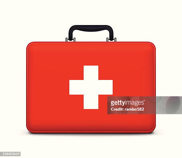 first aid case icon - first aid kit stock illustrations