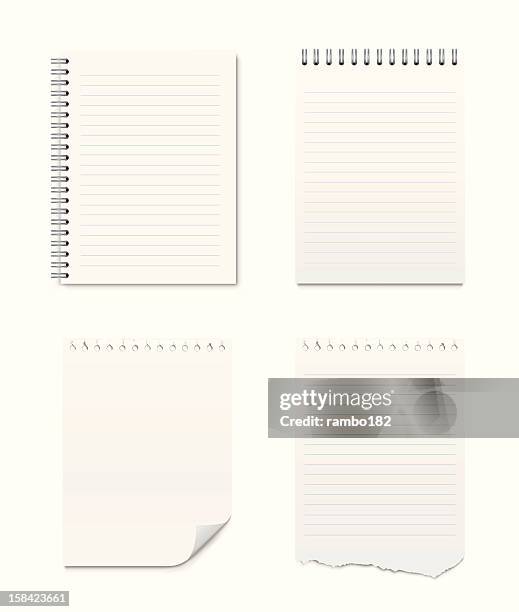 set of notepads and blank pages - report 幅插畫檔、美工圖案、卡通及圖標