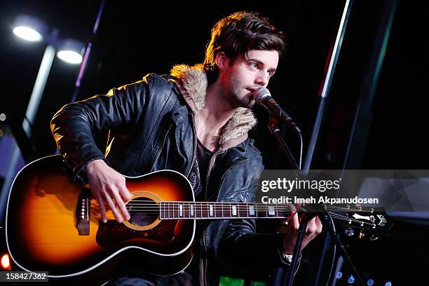 Bassist Ian Keaggy of Hot Chelle Rae performs onstage at The 3rd Annual Salvation Army Rock The Red Kettle Concert at Nokia Theatre L.A. Live on...