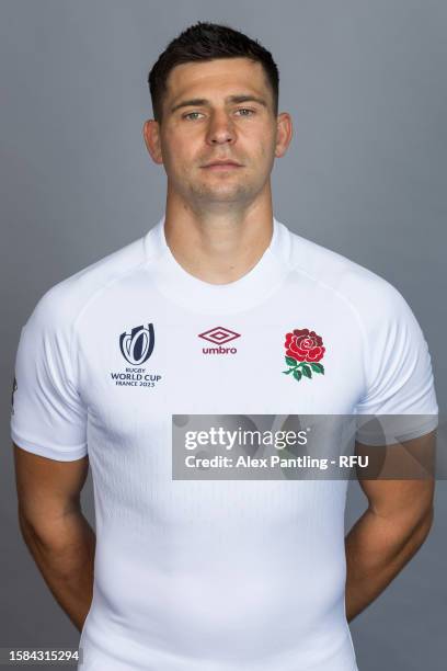 Ben Youngs of England pose for a portrait at The Lensbury on July 05, 2023 in Teddington, England.