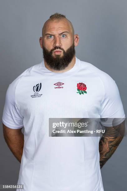 Joe Marler of England pose for a portrait at The Lensbury on July 05, 2023 in Teddington, England.